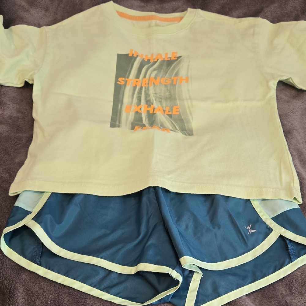Xersion Kids Set - Light Greenish/Yellow and Teal